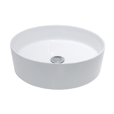 Wiesbaden Link waskom rond 40 x 12 cm keramiek mat wit