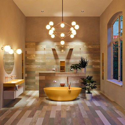 MONDIAZ FLOAT vrijstaand bad 170x80cm kleur ocher