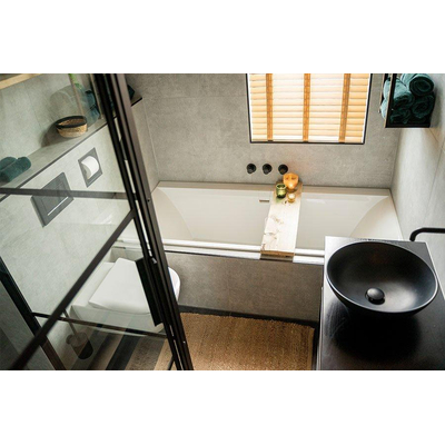 Hotbath Mate clickplug met schroef rond zwart mat