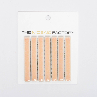SAMPLE The Mosaic Factory Sevilla carreau de mosaïque 1.2x9.2x0.8cm pour mur kitkat mini finger Céramique Brillant Rose