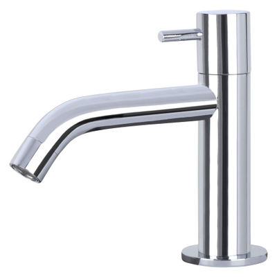 Differnz Force Set lave-mains 40x22x8cm 1 trou avec robinet courbé et siphon + bonde chrome Rectangulaire Béton Gris foncé