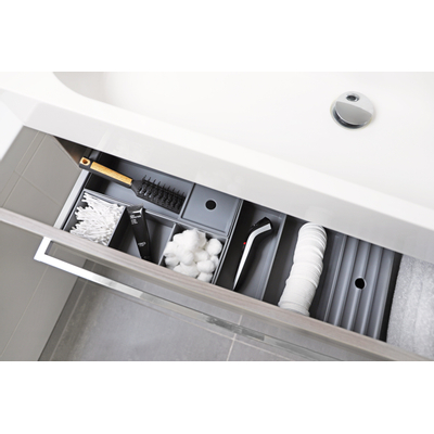 Differnz Organiseur de tiroir 32 x 11 x 6 cm gris