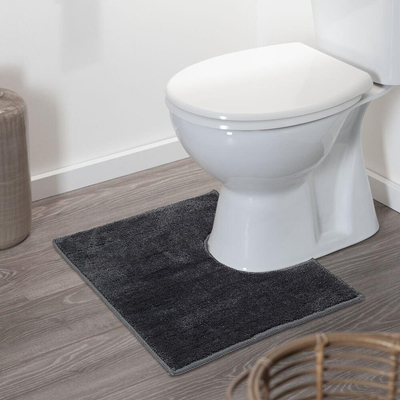Sealskin doux tapis de toilette 45x50 cm polyester gris foncé