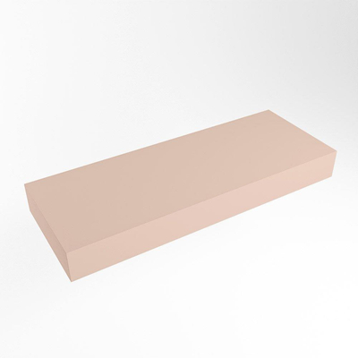 Mondiaz TOP 41 Vrijhangend Topblad - 110x41x12cm - geschikt voor waskom - Solid surface - Rosee