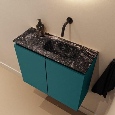 MONDIAZ TURE-DLUX 60cm toiletmeubel Smag. EDEN wastafel Lava positie rechts. Zonder kraangat.