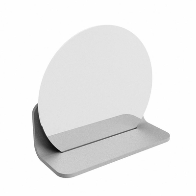 Mondiaz SPOT Miroir de salle de bain - rond 30cm - plan de miroir - couleur Plata