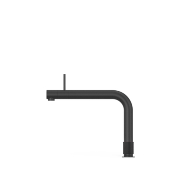 Quooker BE Front robinet d'eau bouillante - bec pivotant - réservoir PRO3 - Eau chaude / bouillante - Noir brillant