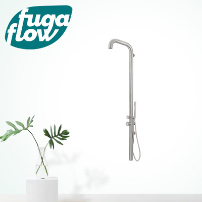 FugaFlow Eccelente Sobrado Colonne de douche murale avec douchette inox brossé