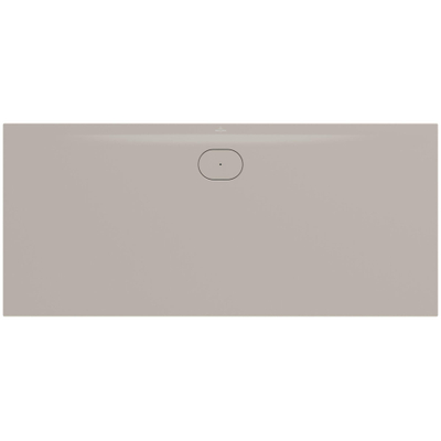 Villeroy & Boch Ecora douchebak - 180x80x3.5cm - afvoer lange zijde - almond (beige)