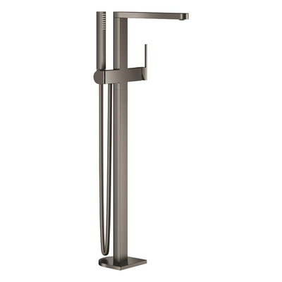 Grohe Plus Afbouwdeel - voor vrijstaande badkraan - met omstel - uitloop 28.2cm - met handdouche en doucheslang 125cm - brushed hard graphite (antraciet)