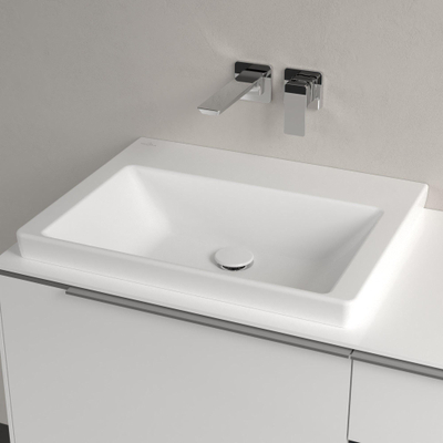 Villeroy & Boch Subway 3.0 Lavabo - 600 x 470 x 165 stone white mat (blanc) CeramicPlus - sans trop-plein - poncé
