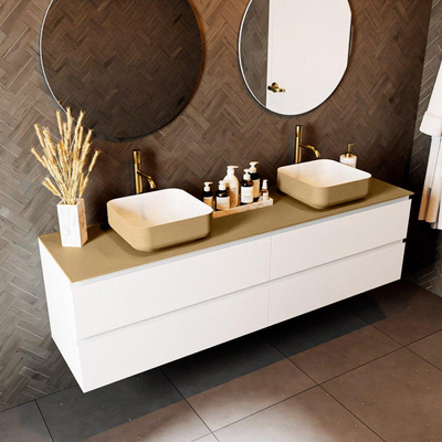 Mondiaz TOP 46 Topblad - 180x46x0.9cm - geschikt voor afdekplaat - Solid surface - Oro