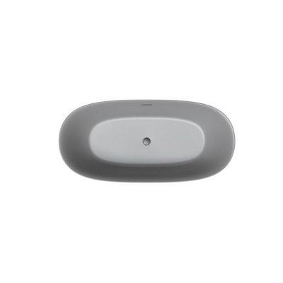 Riho Phatos Baignoire autoportante - 170x80cm - Acrylique - Gris pierre mat (gris)