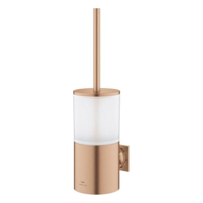 GROHE Allure Porte-balai de toilettes - montage mural - rond - fermé - brushed warm sunset