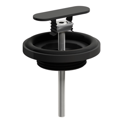 Clou bonde et raccord de siphon pour fontaine Flush/First noir mat