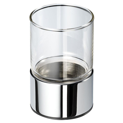 Geesa Nemox Porte-gobelet avec verre à poser Chrome