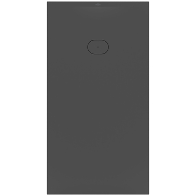Villeroy & Boch Ecora douchebak - 170x90x4.5cm - afvoer korte zijde - anthracite (antraciet)