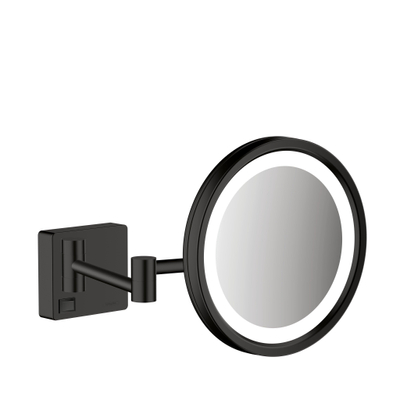 Hansgrohe Addstoris Miroir de maquillage avec éclairage LED grossissant 3x Noir mat