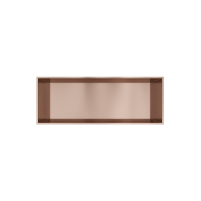 Hotbath &MORE Inbouwbox of inbouwnis - 30x80x10 - PVD - geborsteld koper