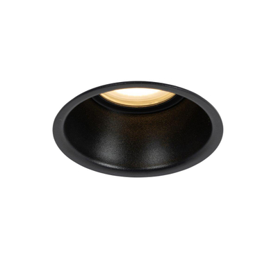 QAZQA Dept Spot encastré - 8.8x8.8x9.2cm - dimmable - IP44 - noir mat