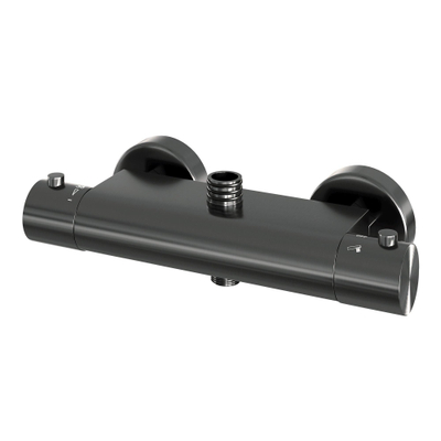 BRAUER Gunmetal Edition opbouw regendoucheset – Ø20 cm hoofddouche – glijstang – ronde handdouche – glijstang 145 cm
