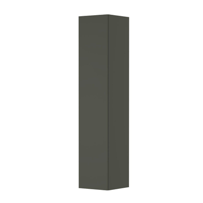 INK Badkamerkast - 35x35x169cm - 1 deur - links en rechtsdraaiend - greeploos - MDF lak Mat beton groen