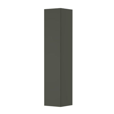 INK Badkamerkast - 35x35x169cm - 1 deur - Links en rechtsdraaiend - greeploos - MDF lak - mat beton groen