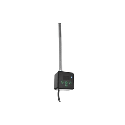 Sanicare Radiateur électrique - 111.8 x 45cm - bluetooth - thermostat noir en dessous droite - gunmetal