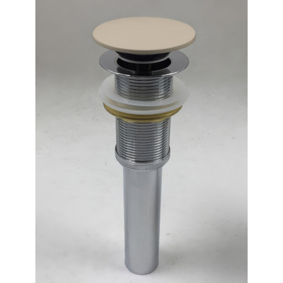 Ideavit Pop-Up Afvoer - solid surface - plat - geen overloopgat - crème mat