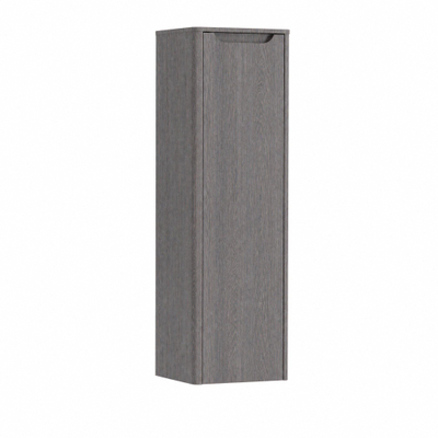 H&R badmeubelen Juice Hoge Kast - 40x35x130cm - met ronde hoeken - 1 deur - rechtsdraaiend - wenge