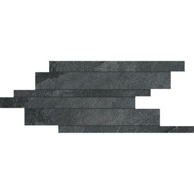 Florim Naturalstone Mozaiektegel - 20.7x39.7cm - 9.0mm - gerectificeerd - Coal