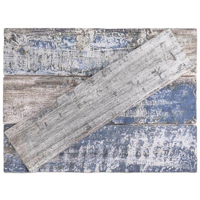 Cifre Ceramica Colonial Carrelage mural 7,5x30cm Wood White mat (Blanc)