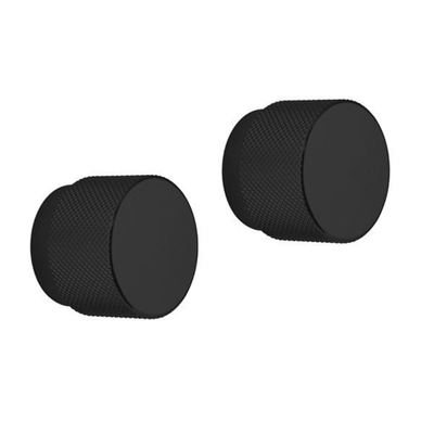 Crosswater Furniture Handle Knurled Knoppen - 2 stuks - mat zwart