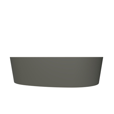 Arcqua Rocker waskom - 50x37x13cm - opbouw - rechts - organisch - cast marble beton mat