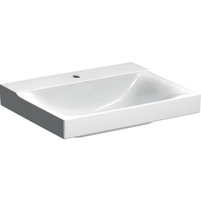 Geberit Xeno2 wastafel - 60x48x14cm - met kraangat - zonder overloop KeraTect - wit