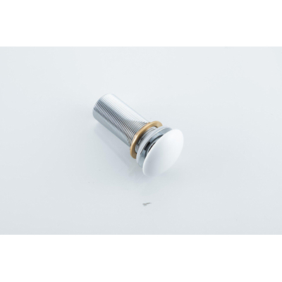 FugaFlow Eccelente Anta Bouchon de vidange à clic allongée - céramique - blanc mat