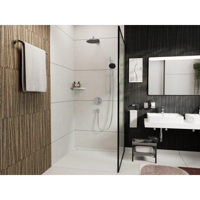 Hansgrohe Raindance alive Sel.S - 125 - 3jet - ecosmart - doucheset Puro S - 65cm - hoogglans chroom