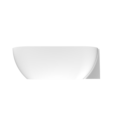 Arcqua Havana Baignoire demi-îlot - 170x80cm - droite - mat blanc