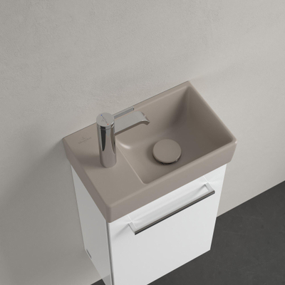 Villeroy & Boch Avento fontein - 36x22cm R - 1 kraangat - zonder overloop CeramicPlus - almond (beige)