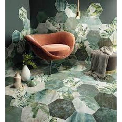 Zyx Amazonia Vloertegel - 32x36.8cm - 9.0mm - Emerald