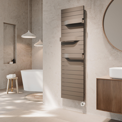 Instamat Freja Designradiator - 1437x 500mm - 4 aansluiting - wandconsoles - standaard wit