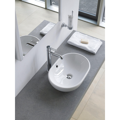 Duravit Foster Waskom - met overloop - zonder kraanplateau - 49.5x35cm - glans wit