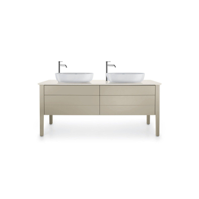 Duravit Luv vasque à poser 60x40cm sans trou de robinetterie blanc