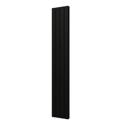 Plieger Cavallino Retto designradiator verticaal dubbel middenaansluiting 1800x298mm 817W zwart grafiet (black graphite)