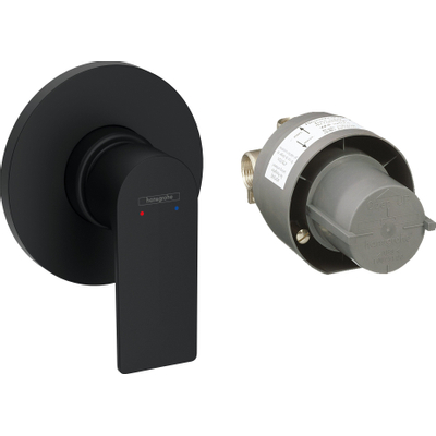 Hansgrohe Rebris Mitigeur de douche encastré monotrou noir mat
