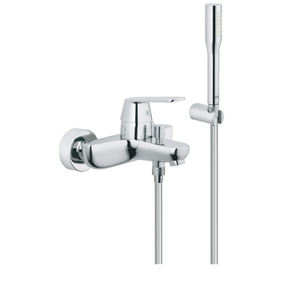 Grohe Eurosmart Cosmopolitan Badkraan - met omstel - met koppelingen - met garnituur - chroom