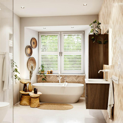 Mondiaz VICA meuble sous lavabo de salle de bains - 70cm - 2 tiroirs - lavabo Moon Talc - 1 trou pour robinet - Mocha