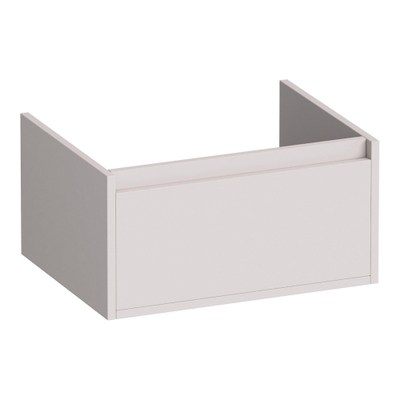 BRAUER Hope wastafelonderkast - 59x30x45.5cm - 1 softclose lade greeploos - 1 sifon uitsparing - mat zand