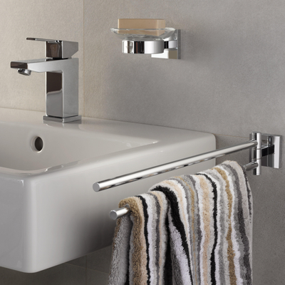 GROHE Start Cube Porte-serviettes - 43,8 cm - 2 bras - pivotant - chromé
