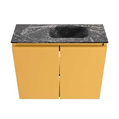 MONDIAZ TURE-DLUX Meuble de toilette 60cm Ocher. EDEN lavabo Lava position droite. Avec 1 trou de robinet.